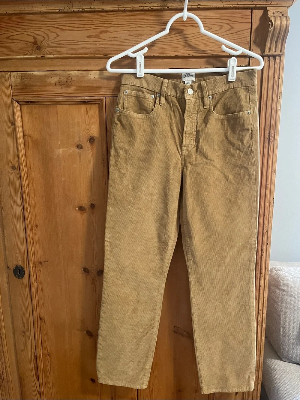 J.Crew Vintage Slim Straight Corduroy Jeans, size 27